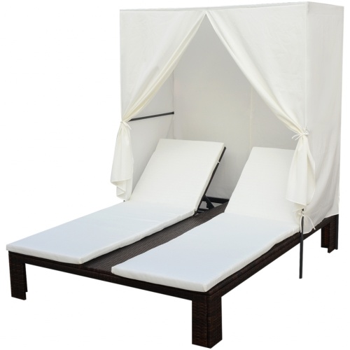 

Deckchair в polirattan-коричневый