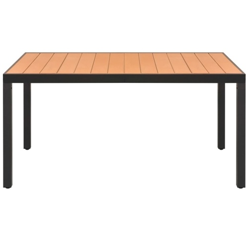 

Обеденный стол для сада WPC Aluminium 150x90x74cm Brown