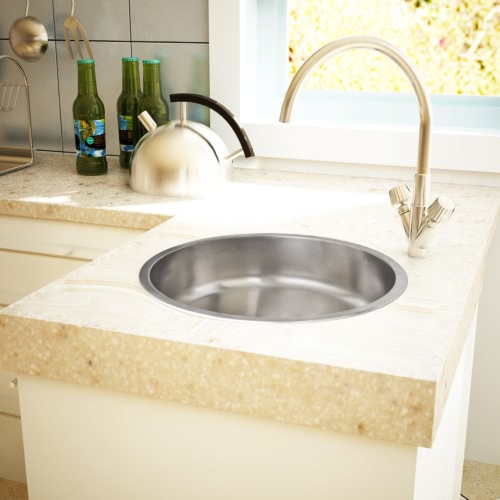

Küchenspüle Rundspüle Einbauspüle Waschbecken Edelstahl