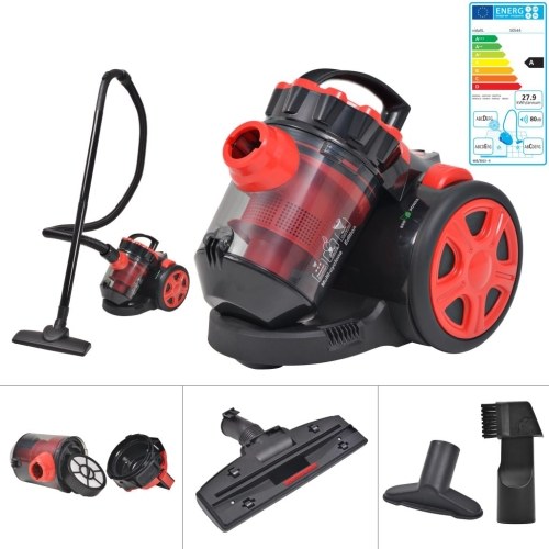 Bagless Multi-cyclone Vacuum Cleaner Floor Carpet Red