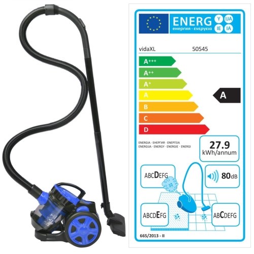 

Bagless Multi-Cyclonic Vacuum Cleaner Floor Carpet Blue