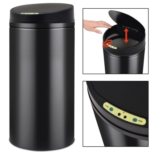 

Automatic Sensor Dustbin Garbage Bin 52 L Black