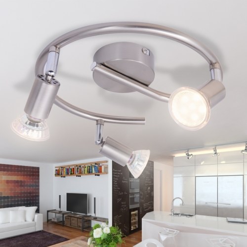 

потолочный светильник с 3 LED сатиновый никель