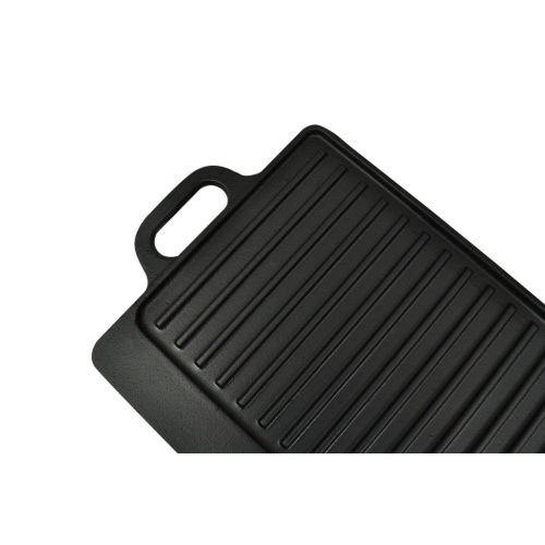 

Grill BBQ Barbecue Plate Cast Iron Platter Reversible