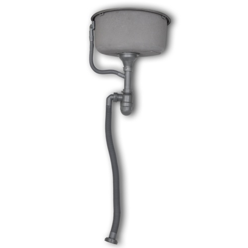 

Round basin stainless steel sink 43 cm with drain