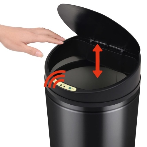 

Automatic Trash Can with 42L Black Sensor