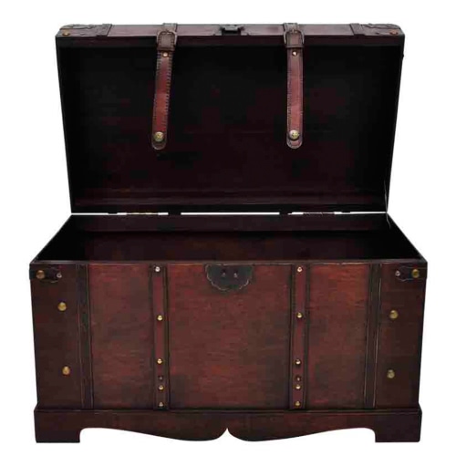 

Vintage Large Wooden Treasure Chest