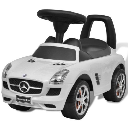 Mercedes Benz deslizamiento coche para niños Blanco