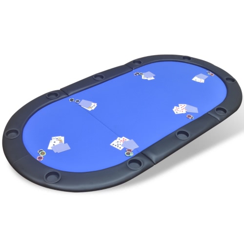 

folding poker table for 10 players Bleu