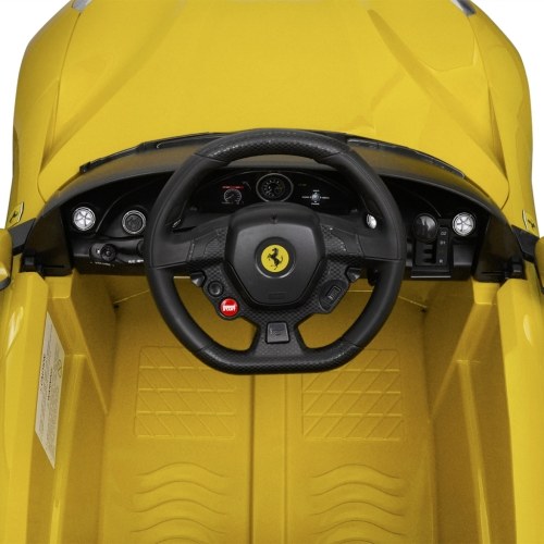 

correpasillos car "Ferrari F12" yellow 6 V remote control