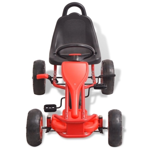 

Kart pedal with red tires