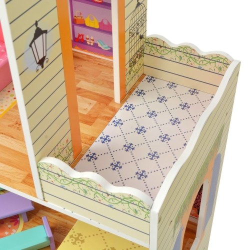 

3-storey Wooden Dolls House 73x32x116 cm