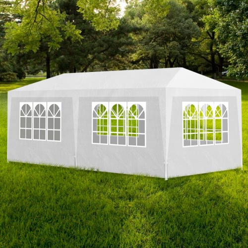 10' x 20' White Party Tent with 6 Walls