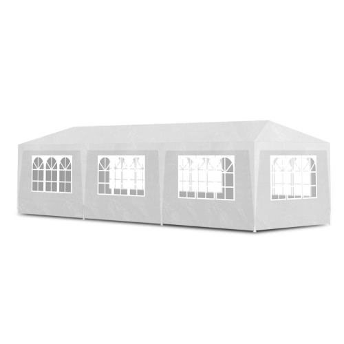 

10' x 30' White Party Tent with 8 Walls