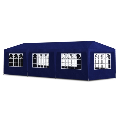 

10' x 30' Blue Party Tent with 8 Walls