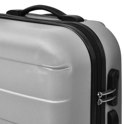 

Set Trolley Rigid Suitcase Three Pcs. Silver
