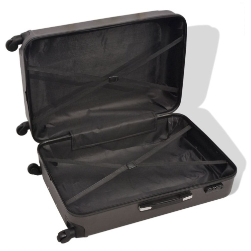 

Rigid suitcase set four units anthracite
