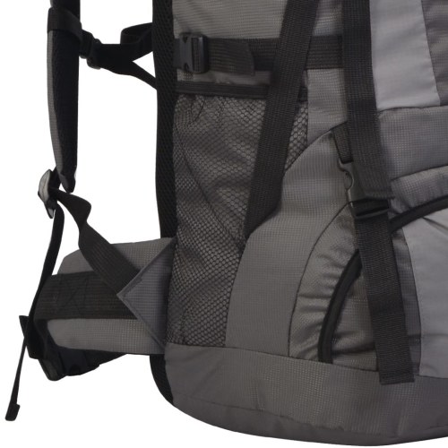 Hiking Backpack with Rain Cover XXL 75 L Black and Anthracite