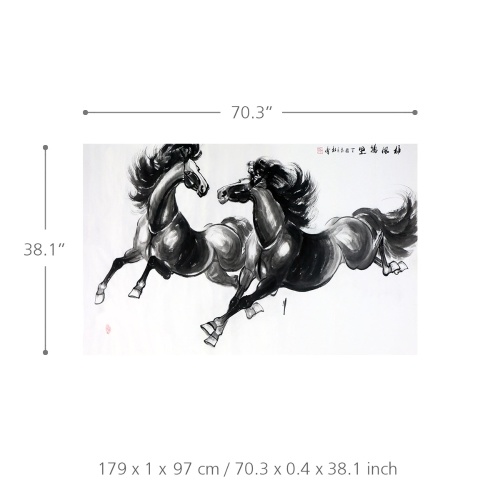 

Xiongfeng Wanli Tu Horse Настенная Живопись Художник Ручной Работы Традиционной Китайской Живописи Культурные Работы Домашнего или Офисного Декора Тщательно Пакет