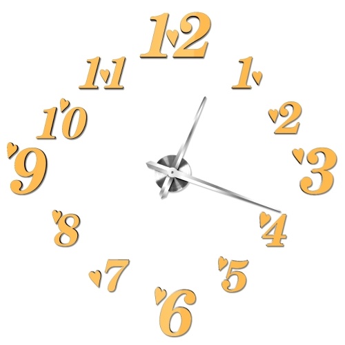 

New Diy wall clock creative wall clock mirror