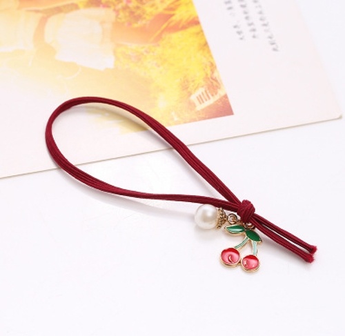 

Fruit Christmas pendant hair rope jewelry