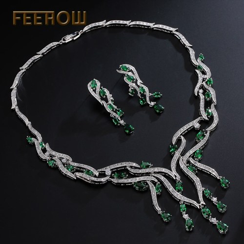 

FEEHOW ethnic style dripping jewelry set