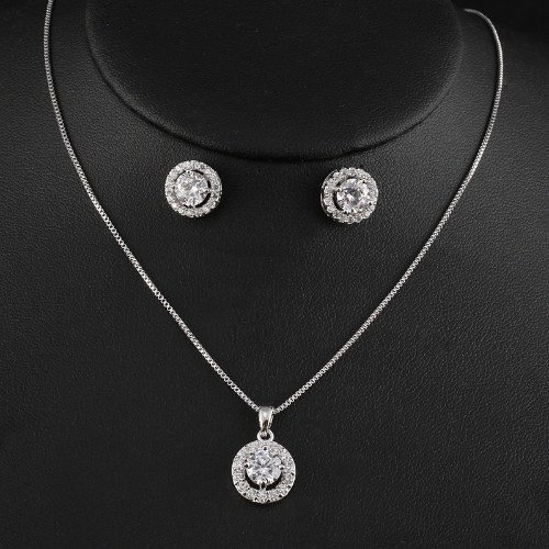 

FEEHOW классические модные кристальные серьги из циркона