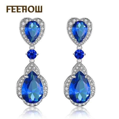 

New European and American water drop earrings