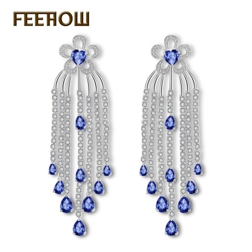

Korean version of the flash drill earrings