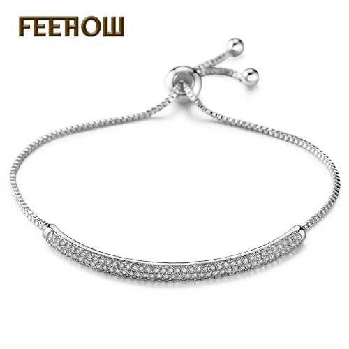 

FEEHOW новый комплект ювелирных изделий с бриллиантовой молнией