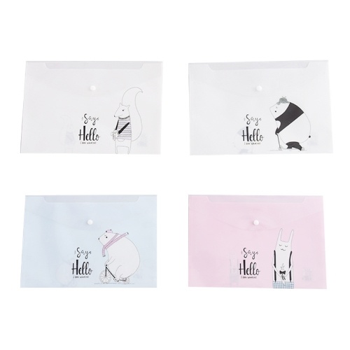 

Korean version of stationery creative large capacity cartoon file bag