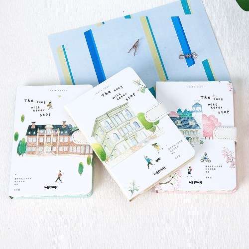 

PU hardcover magnetic buckle small fresh creative handbook