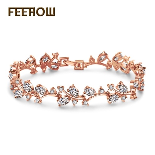 

FEEHOW Creative Platinum Zircon Wild Bracelet