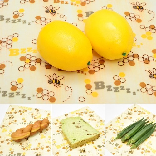 

Beeswax Wraps Roll Washable Reusable Food Wrapper Cuttable Sandwich Bread Fruit Vegetables Lunch Storage Eco-friendly for Kitchen Freezer Refrigerator