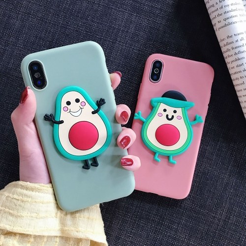 

Cartoon Milk Tea Coke Avocado Pattern Phone Case Compatile with Samsung S8/S8PLUS S9/S9PLUS A8(2018) A70 S6