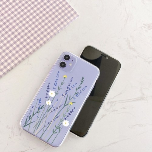 

Phonecase Transparent Floral Flower Designs Soft TPU Cover Phone Shells Shockproof Slim Flexible Protective Anti-Slip Cell Phone Cover for iphone