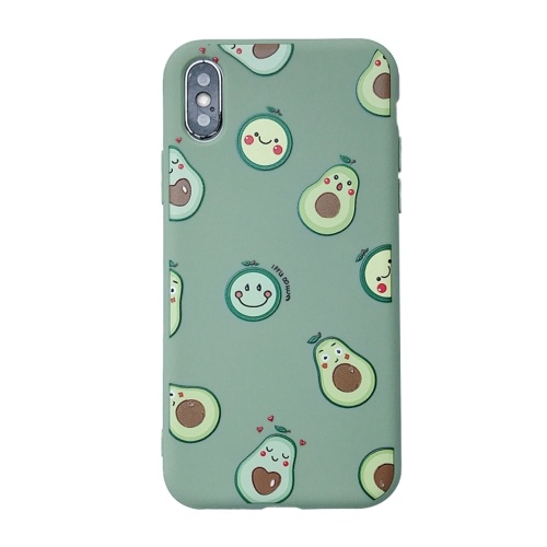 

Matcha Green Phonecase Shockproof TPU Back Cover with Cute Avocado Design Full-Body Protective Anti-Slip Cell Phone Cover For Huawei/Oppo/Vivo/iPhone (HUAWEI Honor9)