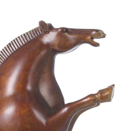 

Happy Plump Pony Tooarts Handmade Bronze Sculpture Modern Art Home Decor