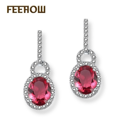 

FEEHOW Простые модные серьги невесты Teardrop