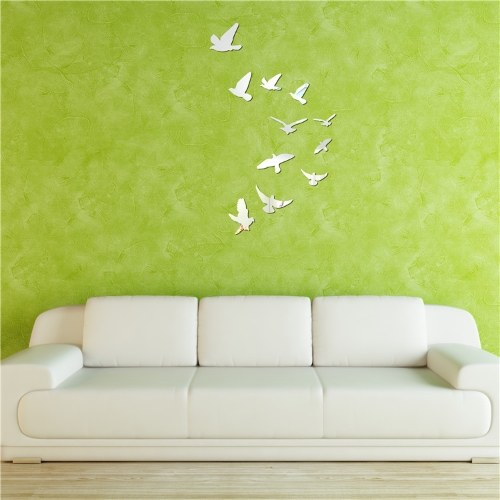 

Hot Peace Dove Mirror Decorative Sticker