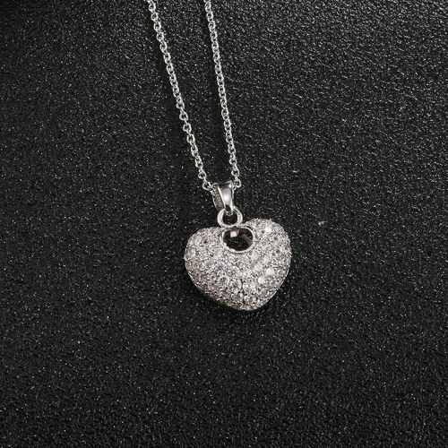 

FEEHOW peach heart drop necklace temperament