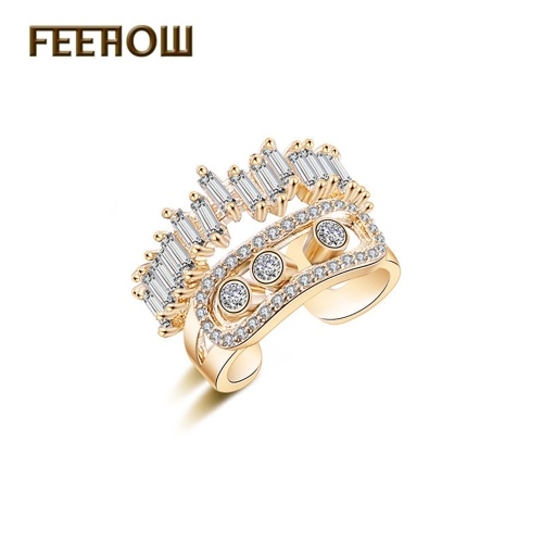 

Кольцо с бриллиантовой принцессой FEEHOW
