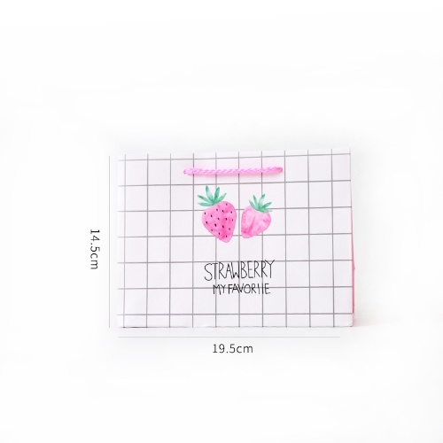 

Fashion new strawberry portable paper bag