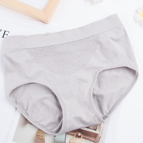 

New warm palace 3D honeycomb solid color waist underwear