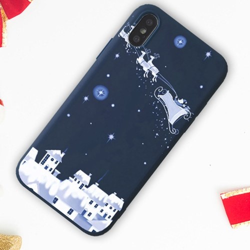 

Christmas Style Custom Soft Colored Drawing Phone Case Fit For iphone 7/8