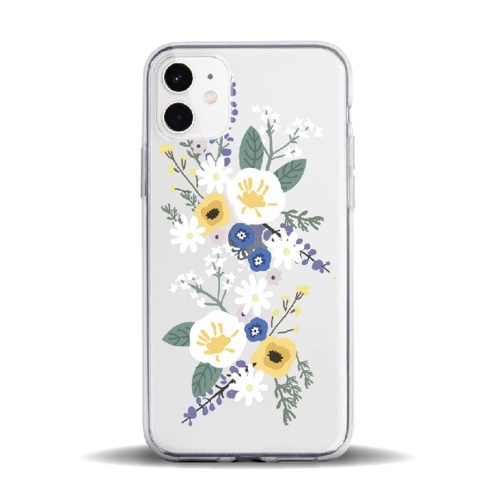

Phonecase Transparent Floral Flower Designs Soft TPU Cover Phone Shells Shockproof Slim Flexible Protective Anti-Slip Cell Phone Cover for iphone