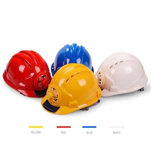 

summer ventilation solar fan helmet construction site leadership sun protection sun visor hat construction project
