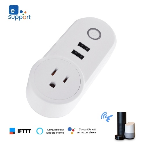 eWelink Mini Smart WiFi Socket Control remoto de EE. UU. por teléfono inteligente desde cualquier lugar Función de temporización, control de voz para Amazon Alexa y Google Home IFTTT