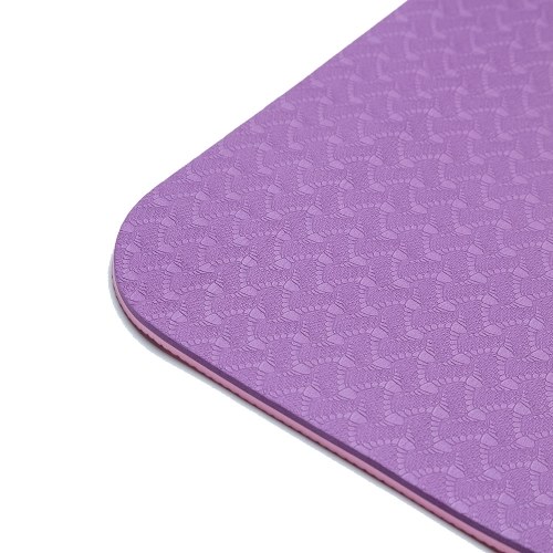 

Non-slip TPE Yoga Mats Tasteless Pilates Gym Exercise Sport Living Room Pads for Fitness Body Building with Position Line with Carrying Strap & Bag 183 * 61 * 0.6cm
