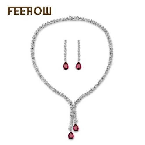 

Комплект ожерелья из серег AAA Zircon